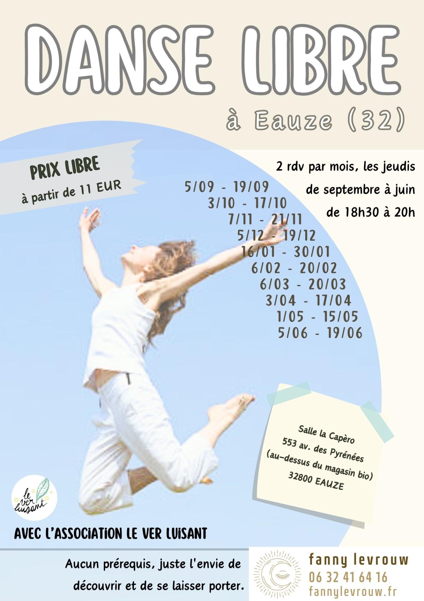 Danse libre eauze 2024 2025